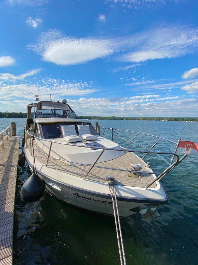 Luxusurlaub Auf Der Amavida Yacht / Scharmuetzelsee Bad Saarow Dış mekan fotoğraf