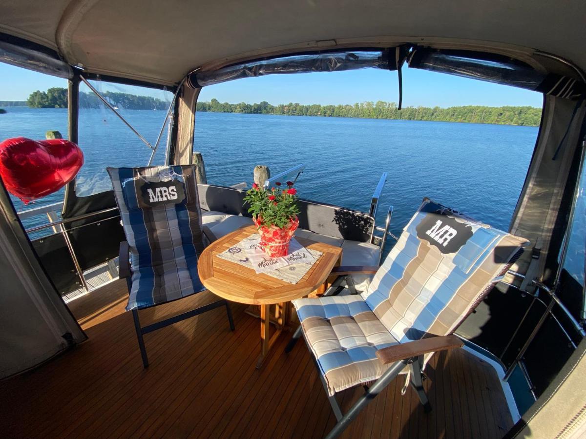 Luxusurlaub Auf Der Amavida Yacht / Scharmuetzelsee Bad Saarow Dış mekan fotoğraf