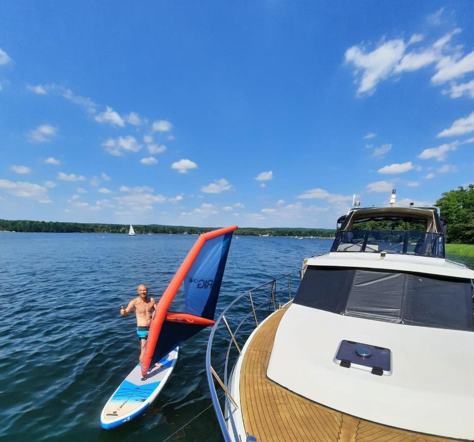 Luxusurlaub Auf Der Amavida Yacht / Scharmuetzelsee Bad Saarow Dış mekan fotoğraf